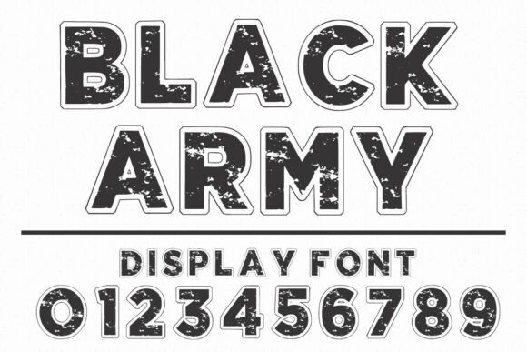 Black Army: Commanding Attention with Raw, Rugged Typography