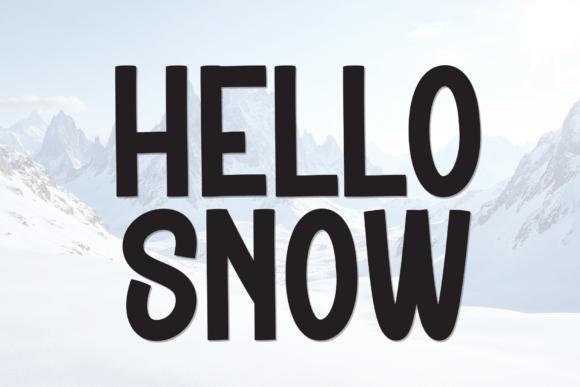 Hello Snow: Your Go-To Typeface for Bold Winter Campaigns