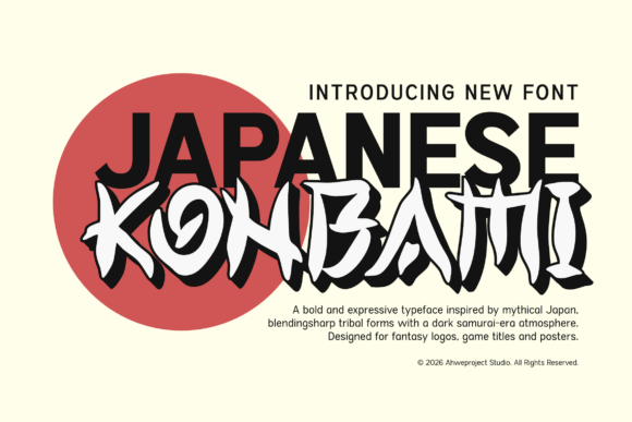 Konbami: The Japanese Display Font for Bold Visual Impact