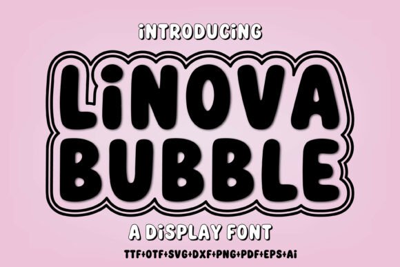 Linova Bubble: A Font That Injects Pure Joy Into Your Designs