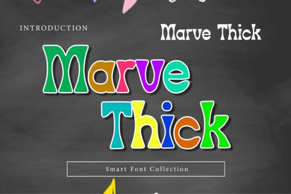 Marve Thick: Bold, Retro Typography with Modern Flair