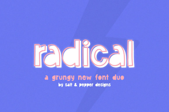 Radical Duo: A Vintage Display Font for Modern Creatives