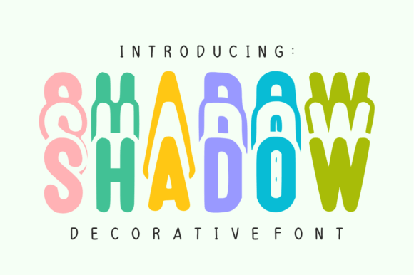 Shadow: A Unique & Dimensional Layered Display Font