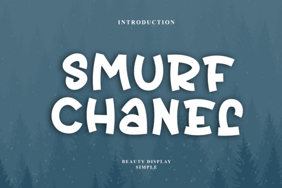 Smurf Chanel: A Playful Handwritten Font for Creative Projects