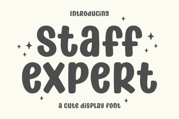 Staff Expert: A Display Font with Holiday Heart