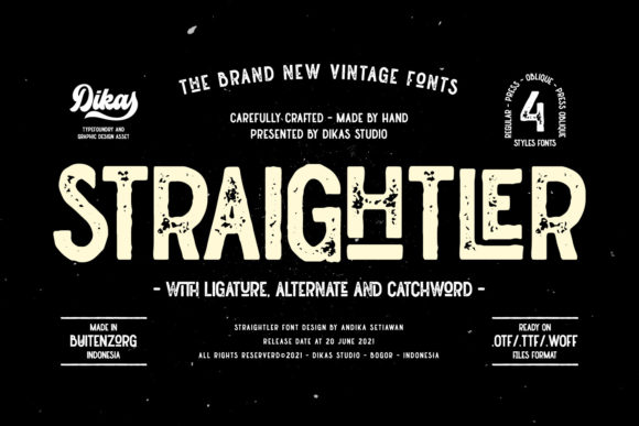 Straightler: The Assertive Display Font for Bold Projects